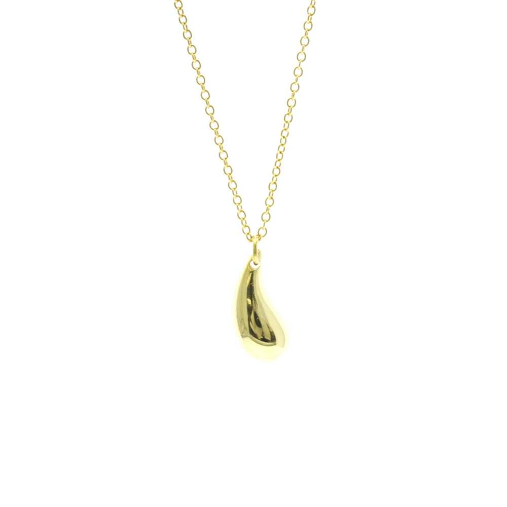 TIFFANY 18k Gold Teardrop Necklace